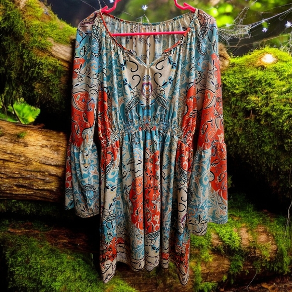 Dresses & Skirts - Bohemian | MultiColor | Stretchy Loose Fitting | Casual Maxi Dress